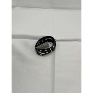 cookie lee leather, three wrap bracelet With Decor